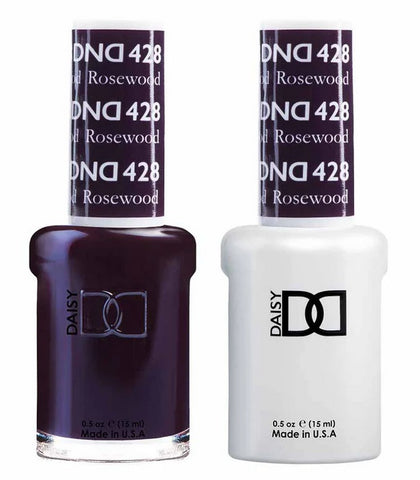 DND Gel matching Lacquer Duo #428 ROSEWOOD