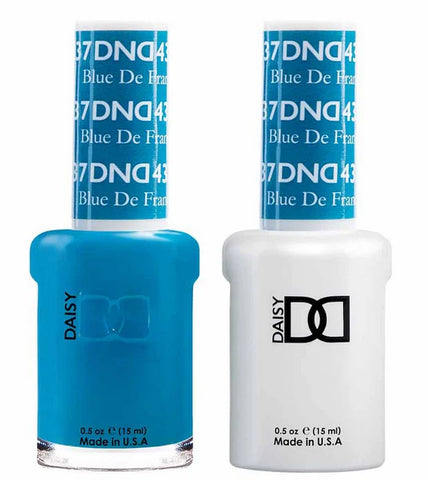 DND Gel matching Lacquer Duo #437 BLUE DE FRANCE