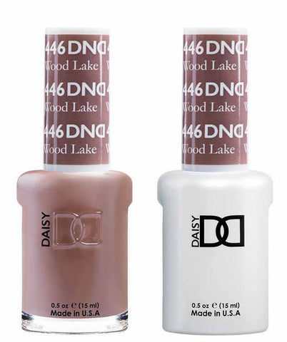 DND Gel matching Lacquer Duo #446 WOOD LAKE