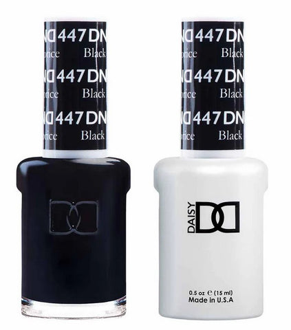 DND Gel matching Lacquer Duo #447 BLACK LICORICE