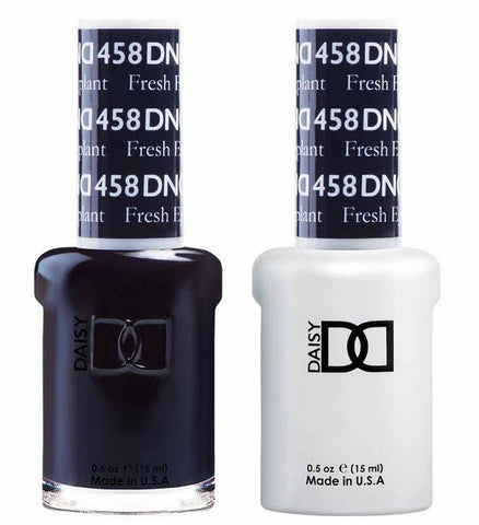 DND Gel matching Lacquer Duo #458 FRESH EGGPLANT