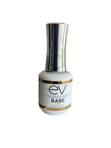 EV Gel BASE Coat 15 mL (0.5 OZ) SALON Quality, Long lasting!